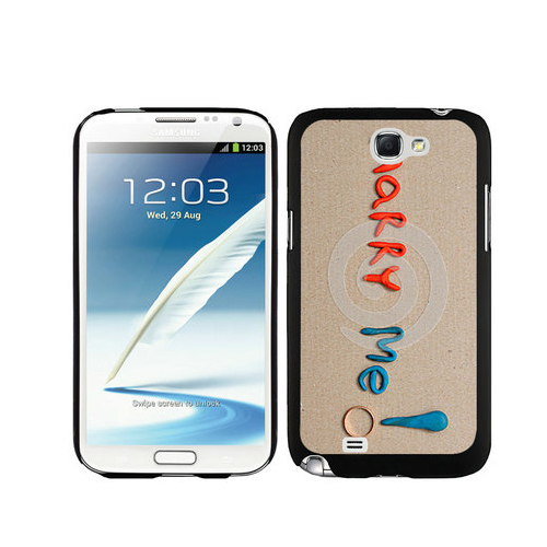 Valentine Marry Me Samsung Galaxy Note 2 Cases DTO | Women - Click Image to Close